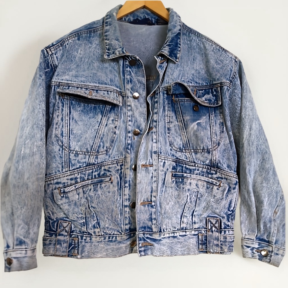 1980’s Acid Wash Denim Jacket Women’s Medium